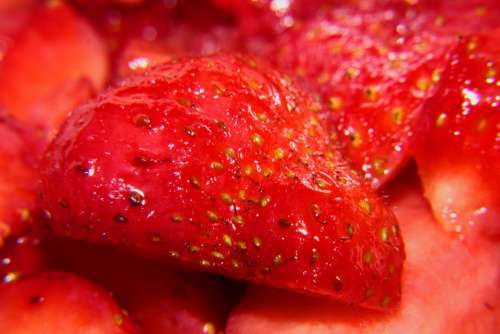 Strawberry Berries Red Sweet Delicious Food Ripe