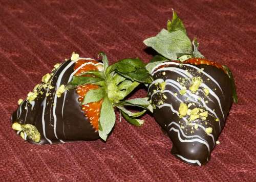 Strawberry Chocolate Covered Dessert Fruit Sweet