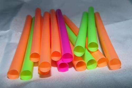 Straws Colorful Plastic Tube Drink Thirst Macro