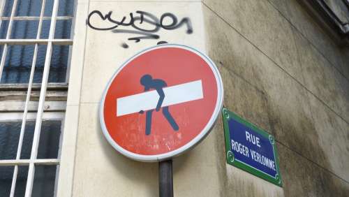 Street Art Humor Graffiti Paris Sign