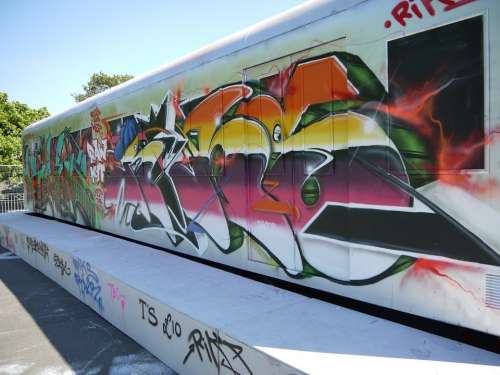 Street Art Graffiti Backdrop Colorful Color