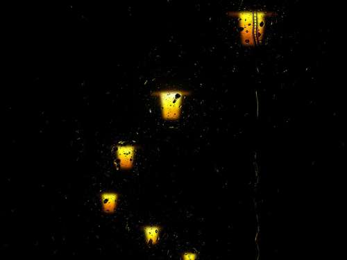 Street Lamp Street-Lamp Lanterns Rain Rainy Window