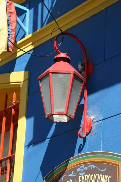 Street Lamp Lantern Argentina Buenos Aires District