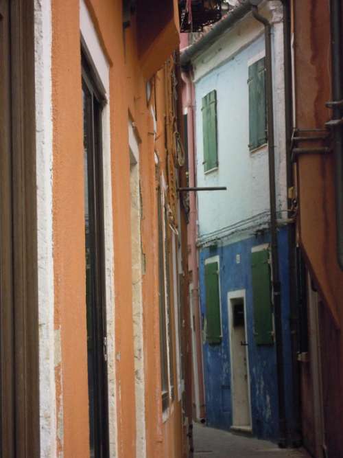 Streets Houses Colored