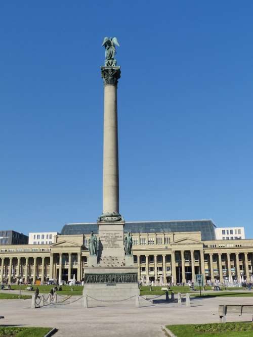 Stuttgart Schlossplatzfest Pillar Angel Statue