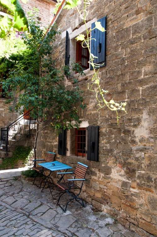 Summer Croatia Istria Borgo Glimpse Relaxation