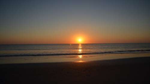 Sun Water Ocean Sunrise