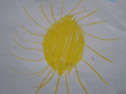 Sun Children Drawing Character Development Yellow