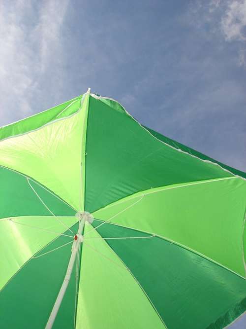 Sun Umbrella Green Vacations Beach Uv