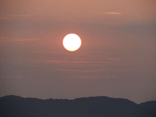 Sunrise Morning Landscape Mountains Karwar India