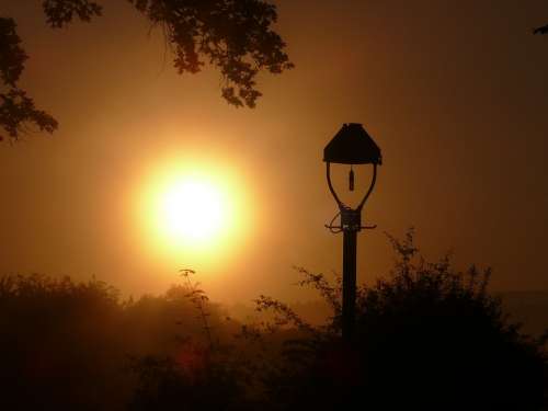 Sunrise Lantern Light Sun Landscape