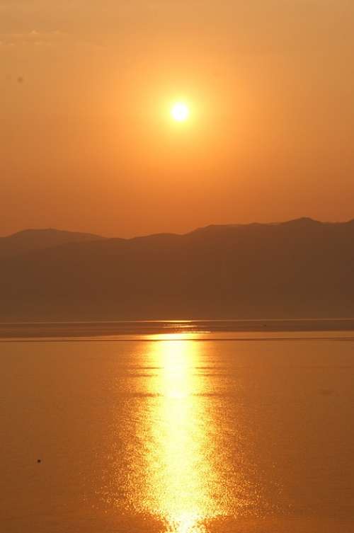 Sunrise Sun Ocean Lefkada Lefkas Greece