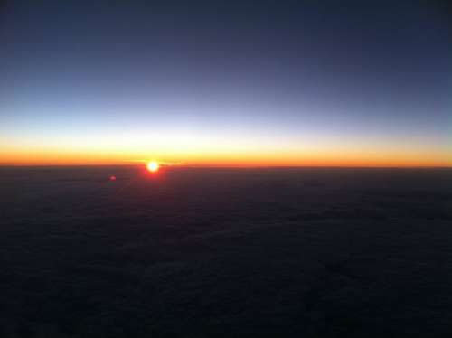 Sunrise Lufthansa Aircraft Flying Travel