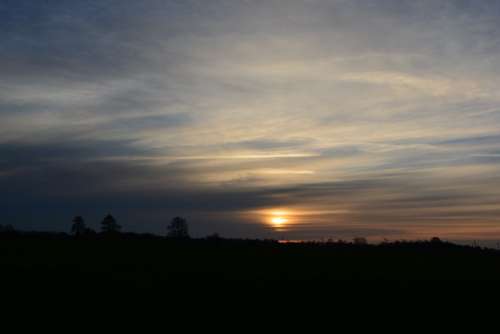 Sunset Afterglow Evening Sky Nature Sky Clouds