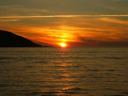 Sunset Color Sea