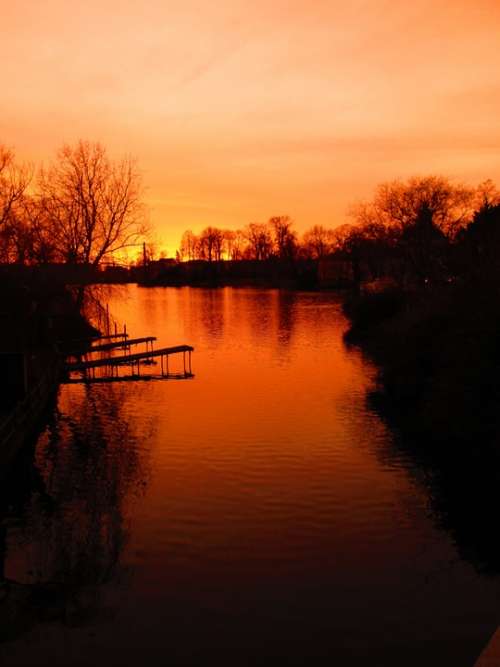 Sunset Köpenick Afterglow Frauentog Orange