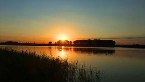 Sunset Lake Sun