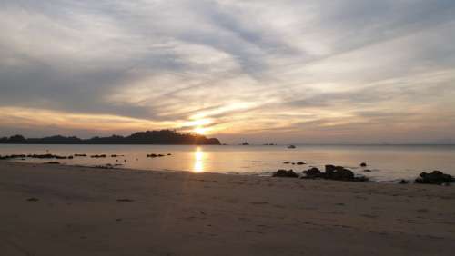 Sunset Beach Koh Payam Thailand