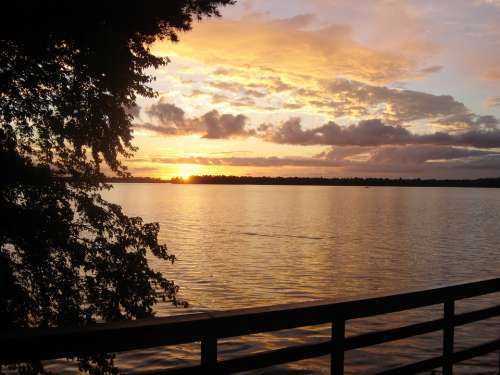 Sunset Sky Golden Sunset Landscapes Cloud Sun