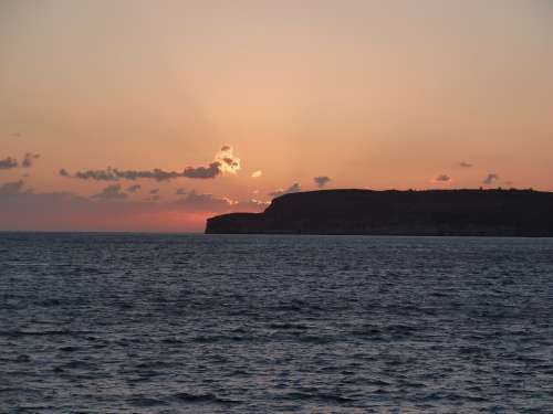 Sunset Malta Travel Coast Europe Mediterranean