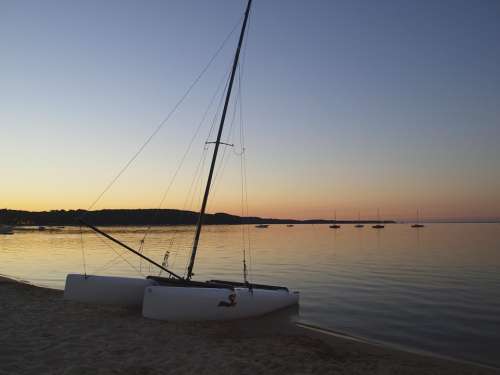 Sunset France Sailing