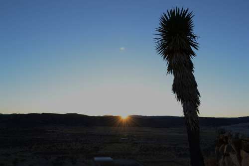 Sunset Desert Casablanca Durango Mexico Sky