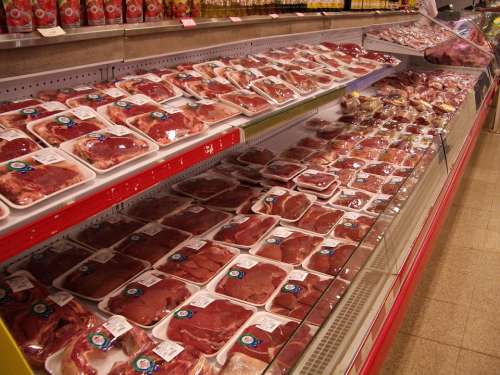 Supermarket Shopping Food Market Goods Meat