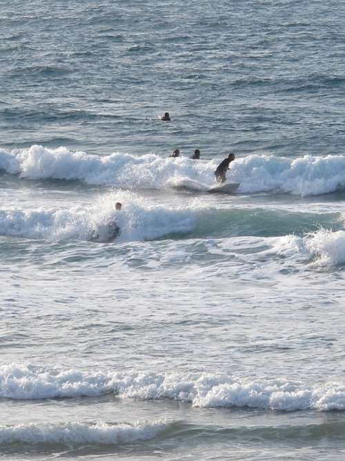 Surf Beach Sea Waves