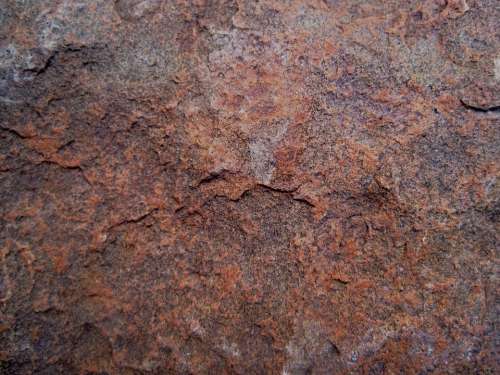 Surface Brown Rusty Smooth Rock Stone Geological
