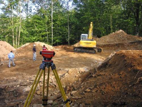 Surveying Building Site Theodolite Builders