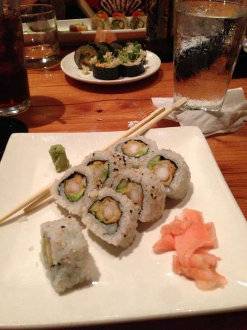 Sushi Food Japanese Shrimp Roll Cuisine Dinner