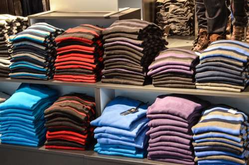 Sweaters Sweater Exhibition Shop Shopping Shelf