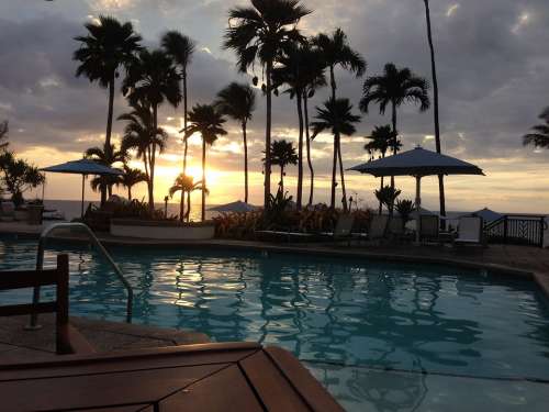 Swimming Pool Pool Vacation Palms Sunset Resort