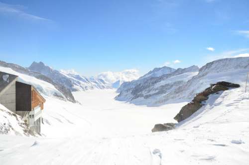 Swiss Top Of Mountin White Mountin Snow Mountin