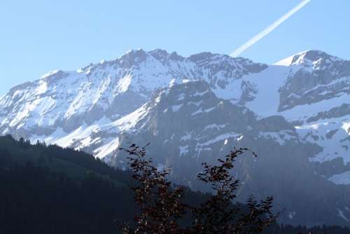Switzerland Mountains Alpine Panorama View