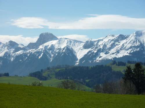 Switzerland Mountains Gantrisch Massif