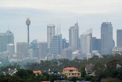 Sydney City Skyline Cityscape Australia Buildings