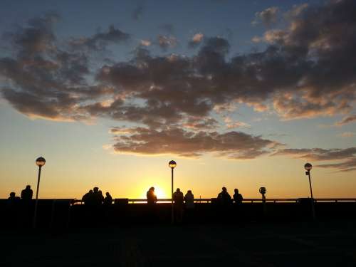 Sylt Westerland Abendstimmung Afterglow Dark