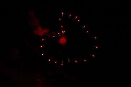 Sylvester Rocket Heart Fireworks Lights Night