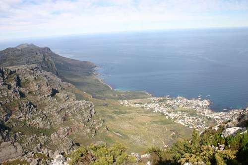 Table Mountain South Africa Coast