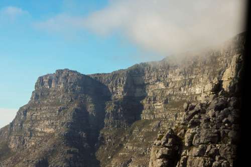 Table Mountain Africa Mountain Cloud Cape Nature