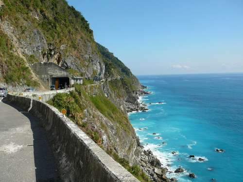 Taiwan Sea Cliff Blue