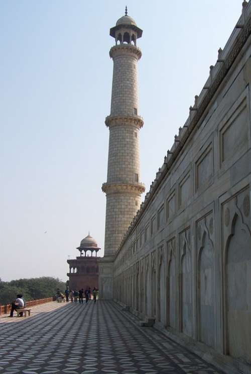 Taj Mahal India Agra Monument Building Tower