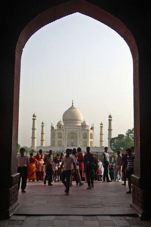 Taj Mahal Unesco Site World Wonder White Marble