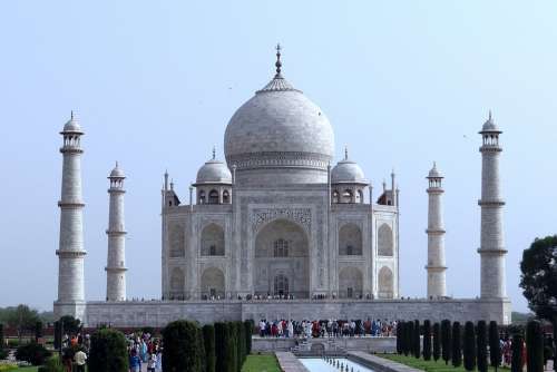 Taj Mahal Unesco Site World Wonder White Marble