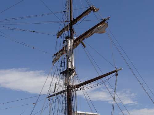 Tall Ship Mast Sails Rigging Sailing Ship