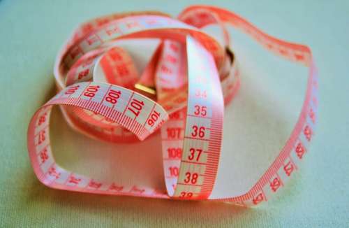 Tape Measure Tape White Measured Marked Red