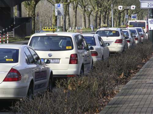 Taxis Public Means Of Transport Autos Wait