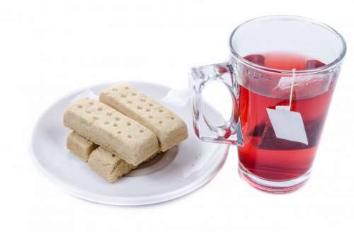 Tea Cup White Teabag Mug Glass Sweet Tasteful