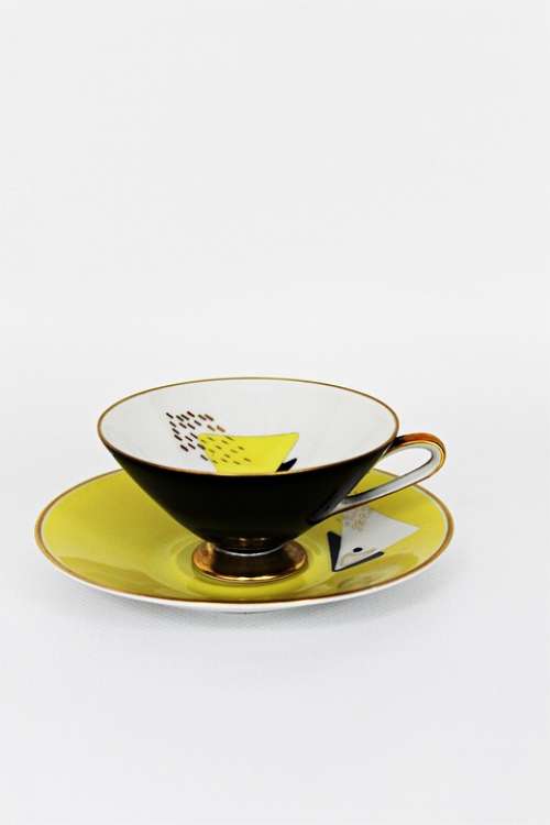 Teacup Cup Saucer Porcelain Decor Coffee Tee